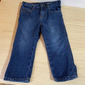 Wrangler Blue Jeans Straight Leg 3T Toddler Dark Wash Casual Everyday Western
